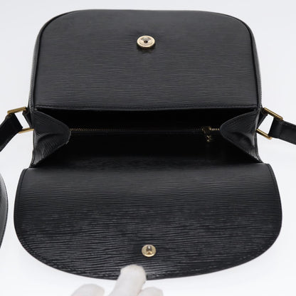 LOUIS VUITTON Epi Saint Cloud GM Shoulder Bag Black Noir M52192 LV Auth ep5575