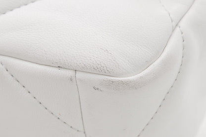 Chanel 19 White Puff Quilted Lambskin HandBag