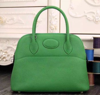 Hermes Bolide 31cm Togo Leather Green Bag