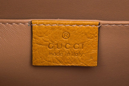 Gucci Brown Ostrich Diana HandBag