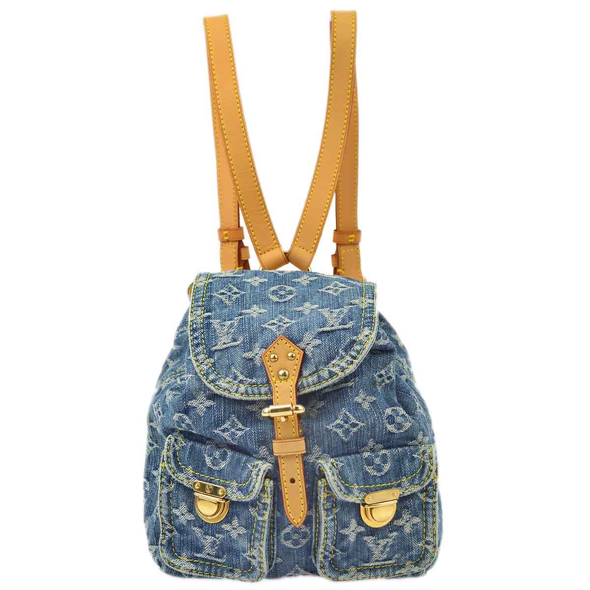 Louis Vuitton * 2006 Monogram Denim Sac a Dos PM M95057