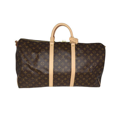 Louis Vuitton Monogram Canvas Keepall Bandouliere 55 Duffle