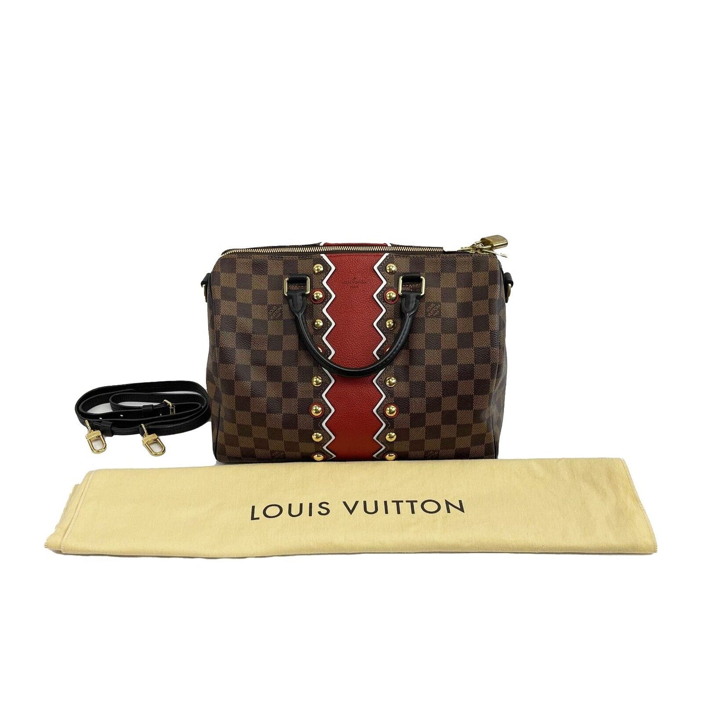 Louis Vuitton  - LV Damier Ebene Karakoram Speedy Bandouliere 30 w/ Strap