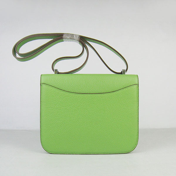 Hermes Constance Cowskin Leather Bag H017 green silver