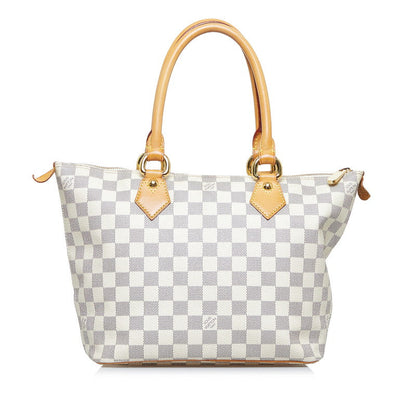 Louis Vuitton Damière Azur Salée PM Handbag N51186 White PVC Leather  Louis Vuitton