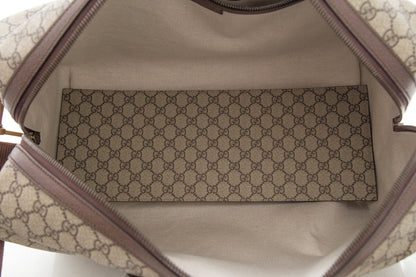 Gucci Brown Canvas  Monogram Duffle Bag