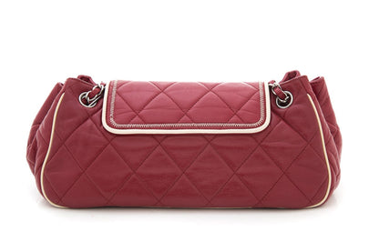 Chanel 2008/2009 Red Quilted "East/ West 2.55 Reissue" HandBag