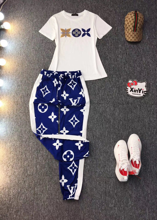 Louis Vuitton  Jogger and Tshirts Set (Tracksuit)