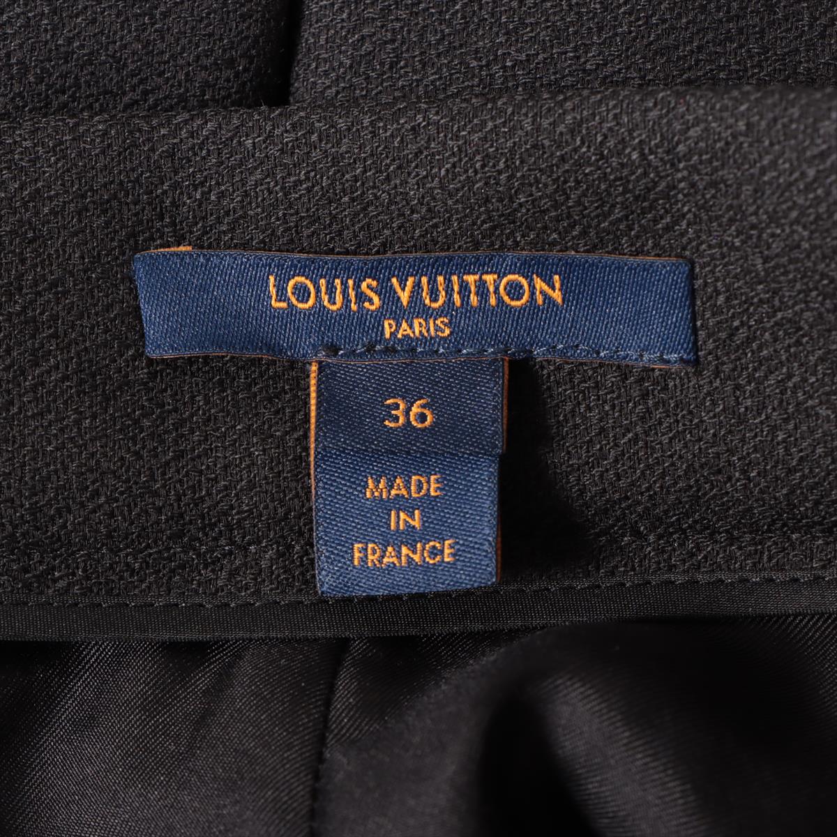 Louis Vuitton 21AW Wool x Silk Shirt 36  Black RW212B