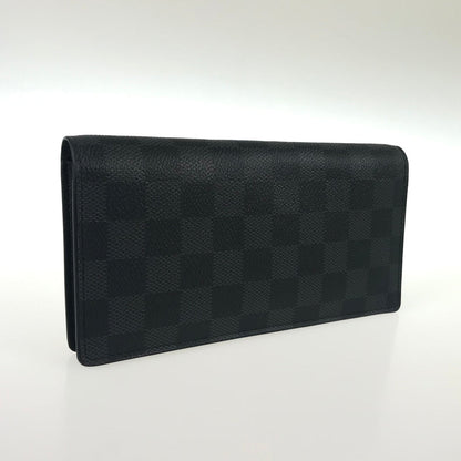 Louis Vuitton  Damier Graphite Portefeuille Brazza N62665 Long wallet bifold