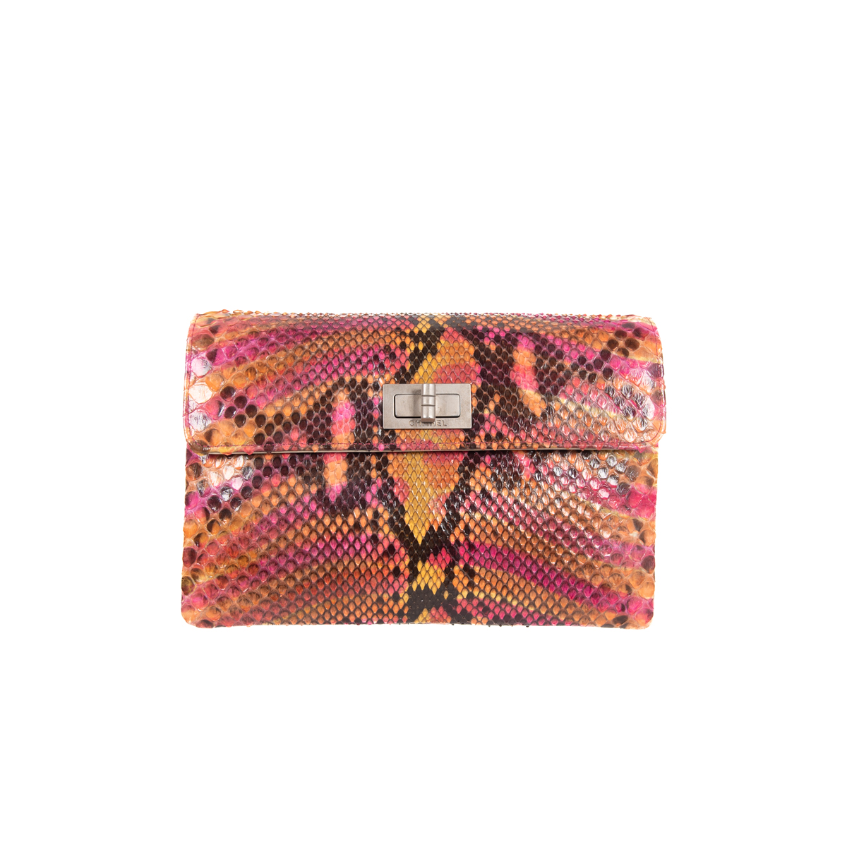 Chanel 2.55 Reissue Multicolor Python Clutch