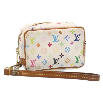 Louis Vuitton  Monogram Multicolor Trousse Wapity Pouch White M58033 Auth am1686g