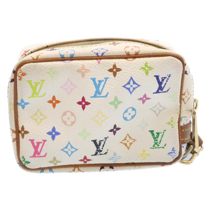 Louis Vuitton  Monogram Multicolor Trousse Wapity Pouch White M58033 Auth am1686g