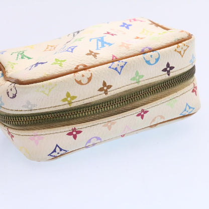 Louis Vuitton  Monogram Multicolor Trousse Wapity Pouch White M58033 Auth am1686g