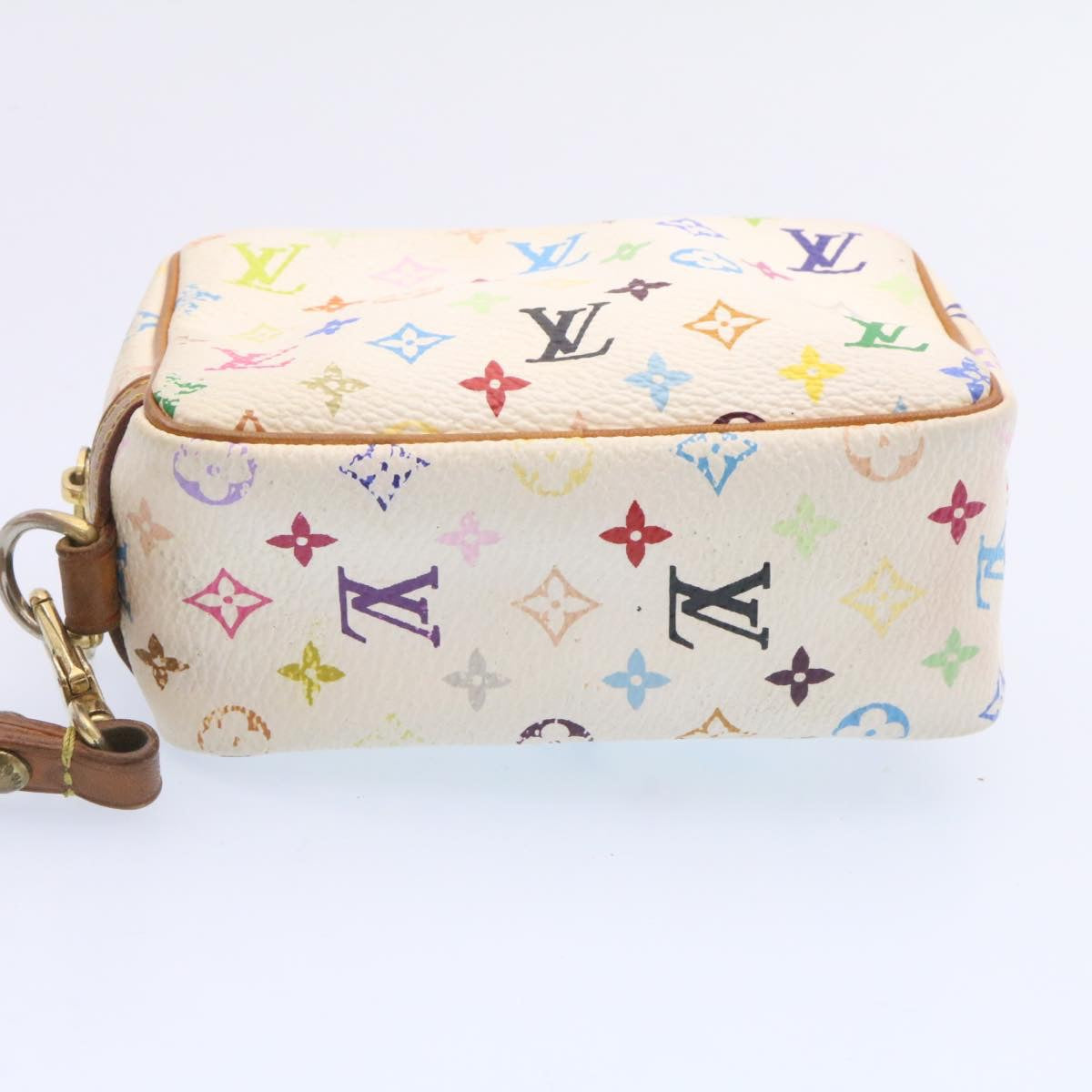 Louis Vuitton  Monogram Multicolor Trousse Wapity Pouch White M58033 Auth am1686g