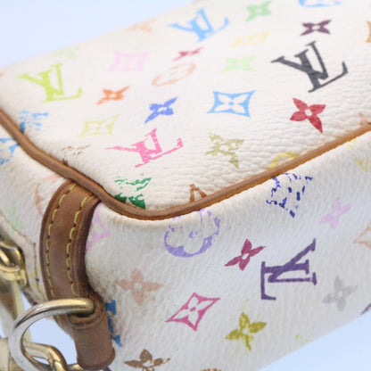 Louis Vuitton  Monogram Multicolor Trousse Wapity Pouch White M58033 Auth am1686g