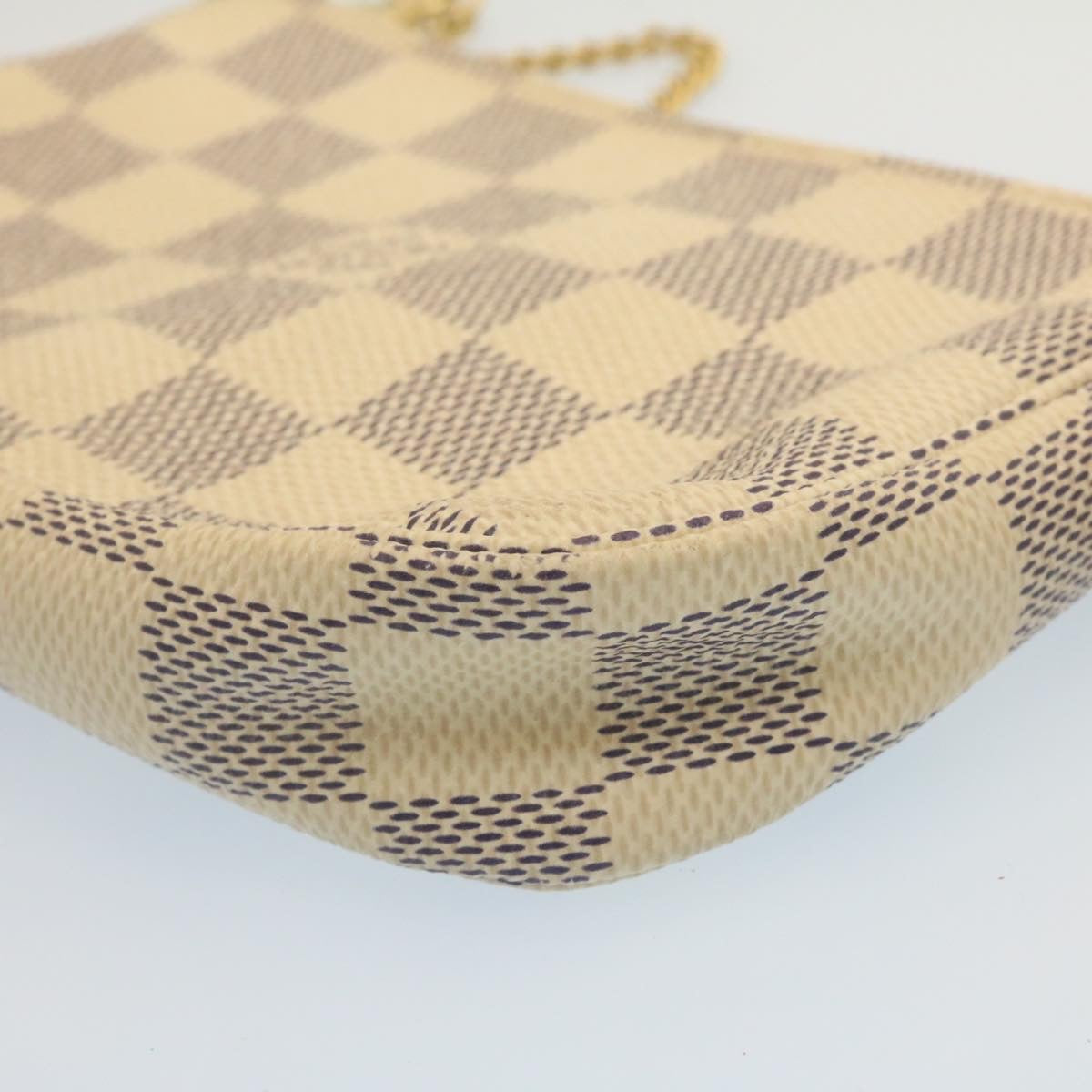 Louis Vuitton  Damier Azur Mini Pochette Accessoires Pouch N58010 LV Auth am2224g