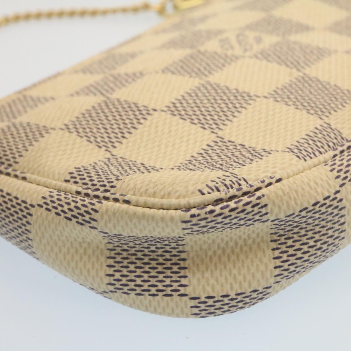 Louis Vuitton  Damier Azur Mini Pochette Accessoires Pouch N58010 LV Auth am2224g