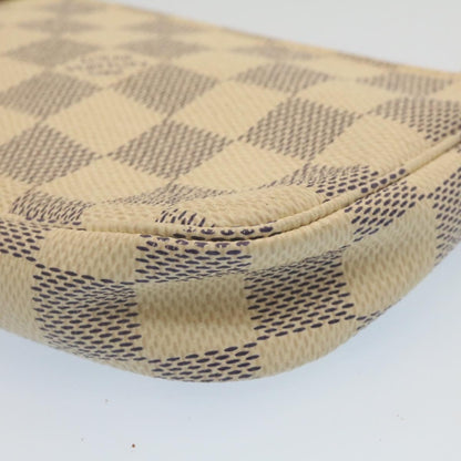 Louis Vuitton  Damier Azur Mini Pochette Accessoires Pouch N58010 LV Auth am2224g