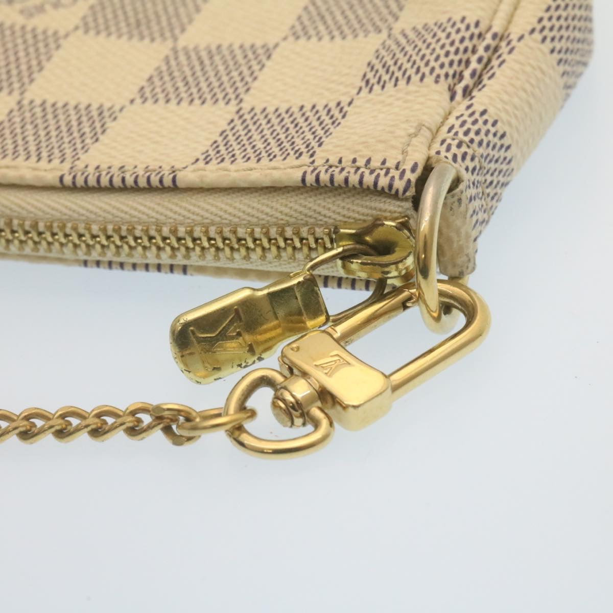 Louis Vuitton  Damier Azur Mini Pochette Accessoires Pouch N58010 LV Auth am2224g