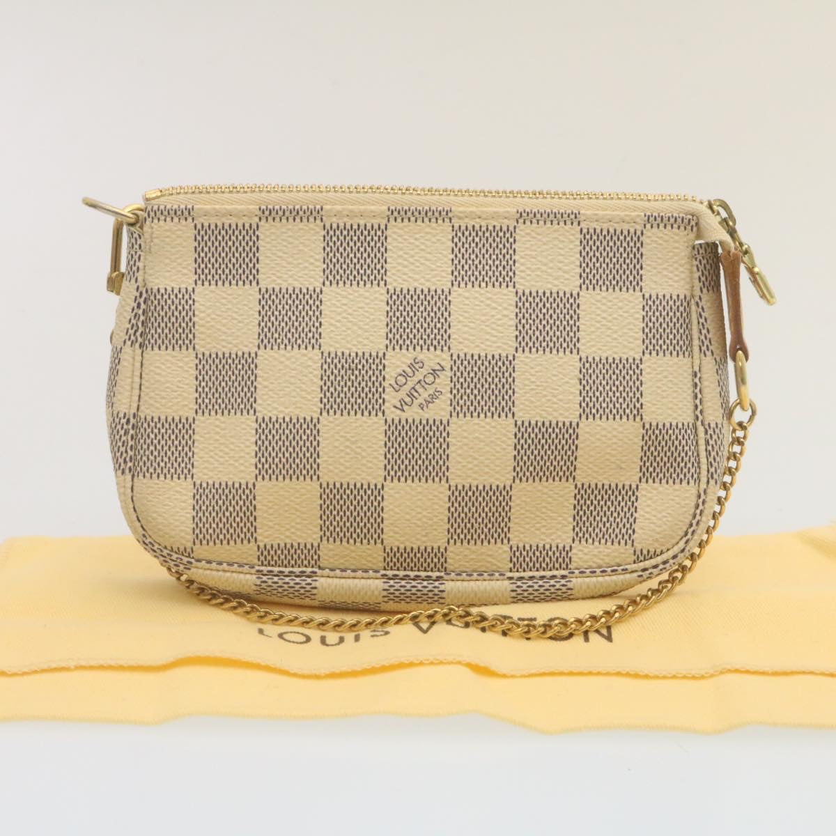 Louis Vuitton  Damier Azur Mini Pochette Accessoires Pouch N58010 LV Auth am2224g