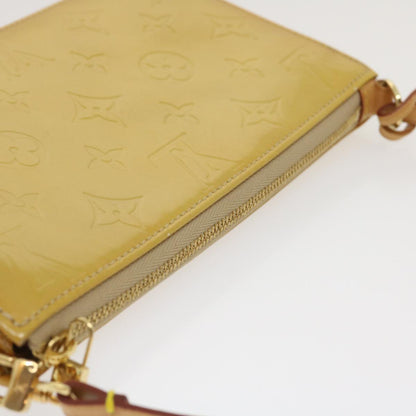 Louis Vuitton  Monogram Vernis Lexington Pouch Beige Ｍ91010 LV Auth am2359g