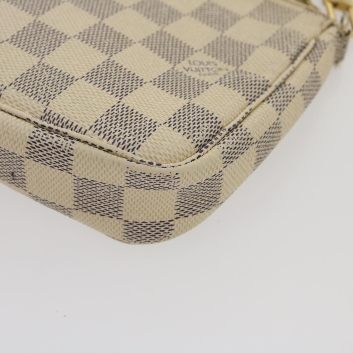 Louis Vuitton  Damier Azur Mini Pochette Accessoires Pouch N58010 LV am2423g