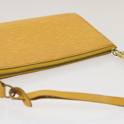 Louis Vuitton  Epi Pochette Accessoires Pouch Yellow M52989 LV Auth am2512g