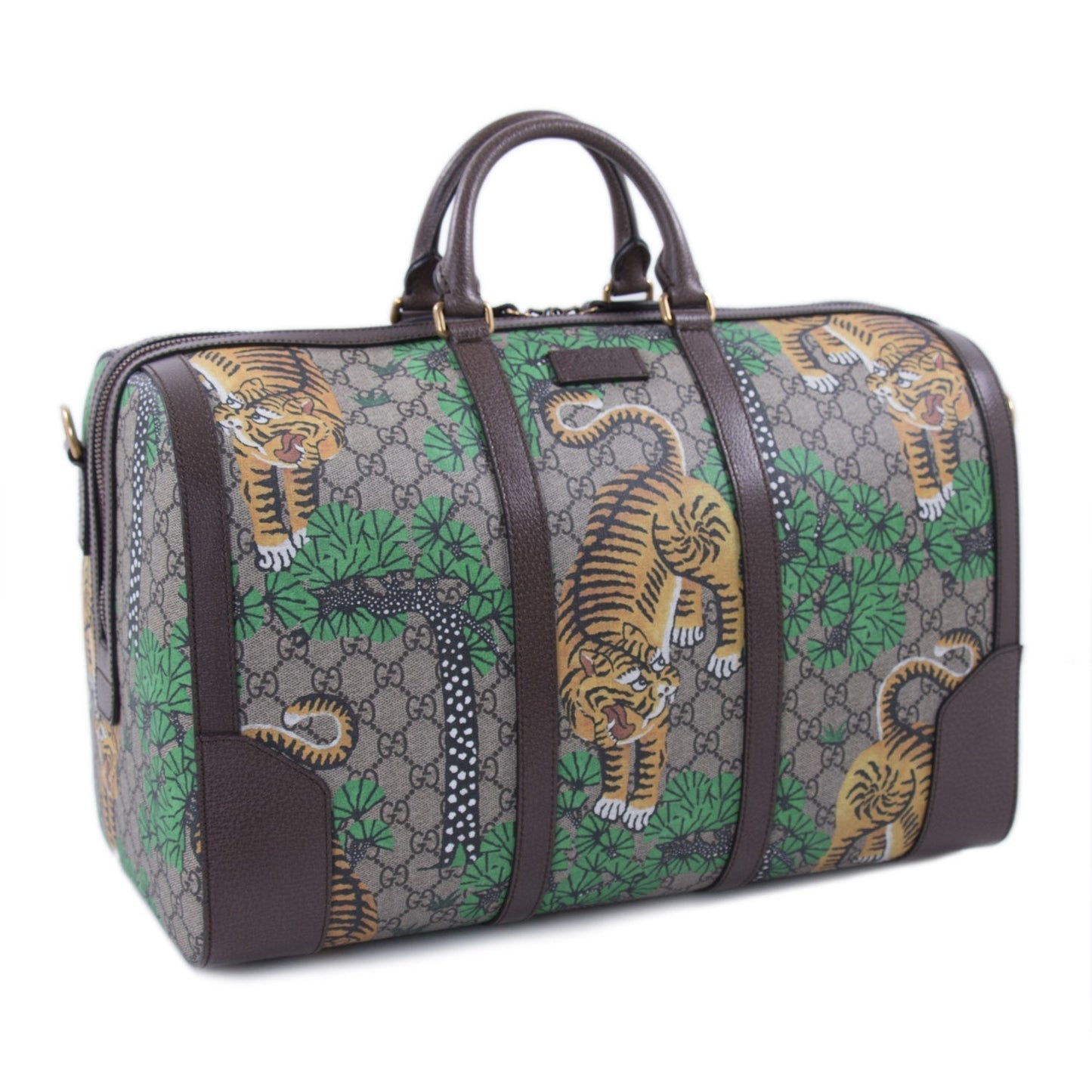 Gucci Bengal GG Supreme Weekender Duffle Bag