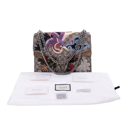 Gucci Dionysus Embroidered GG Supreme Shoulder Bag