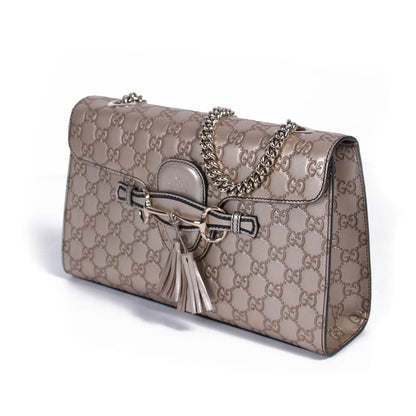 Gucci Emily Medium Metallic Shoulder Bag