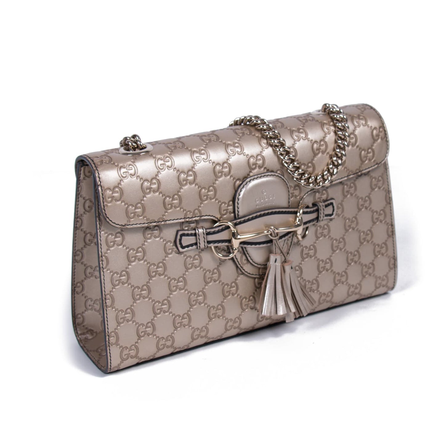 Gucci Emily Medium Metallic Shoulder Bag