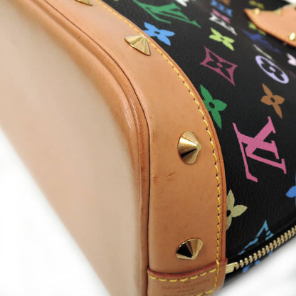 Louis Vuitton Alma Black Multicolor Monogram Canvas