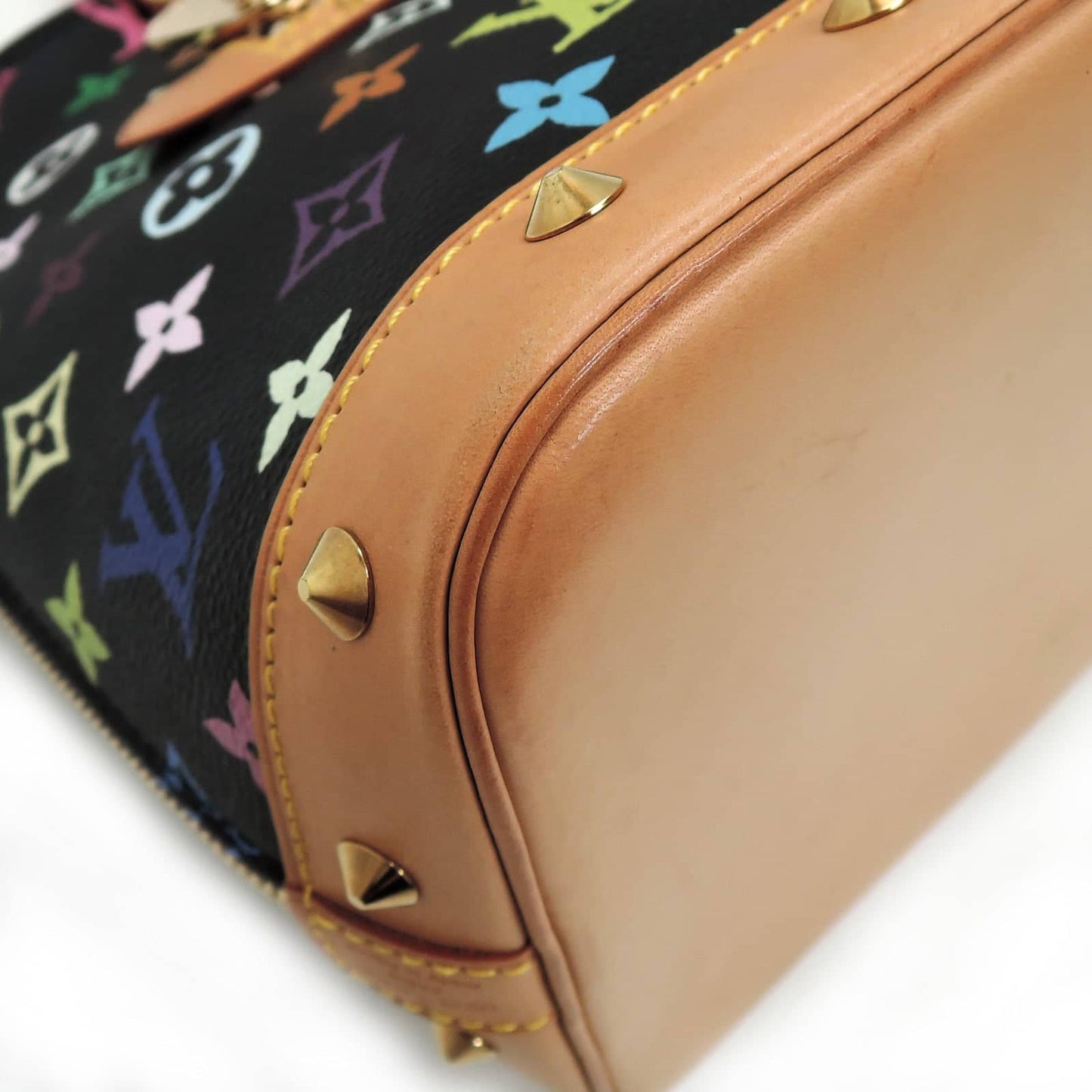 Louis Vuitton Alma Black Multicolor Monogram Canvas