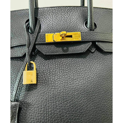 HERMES Birkin 35 Black Hand Bag