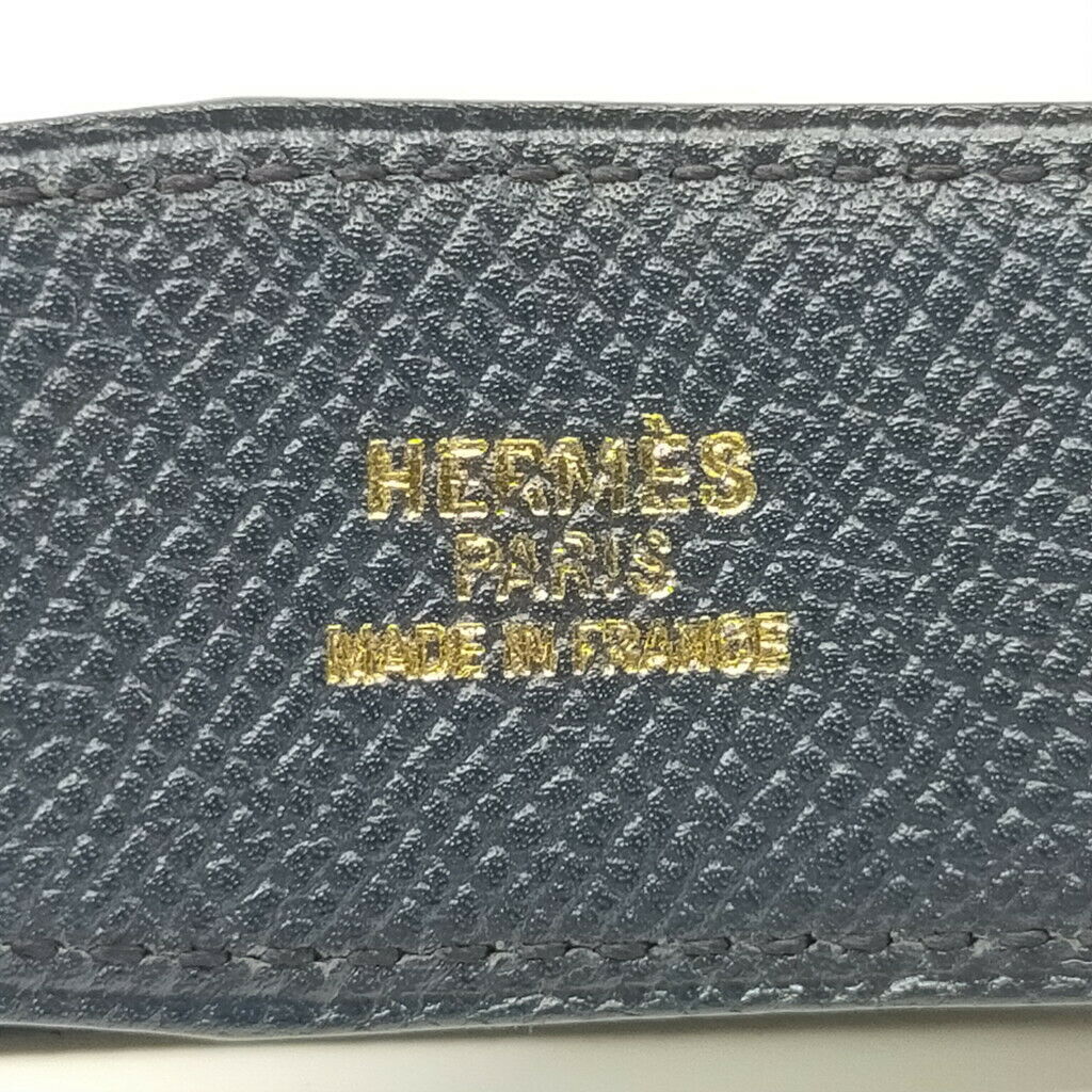 Hermes H Gold Buckle Reversible Belt