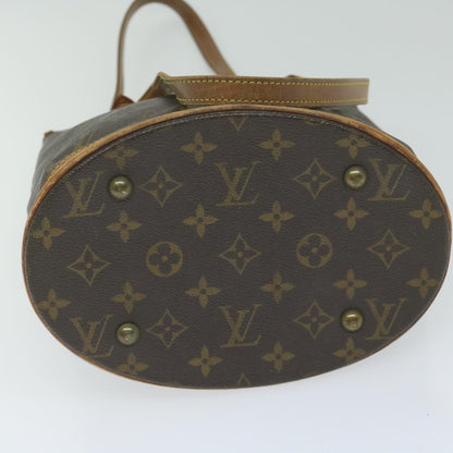 LOUIS VUITTON Monogram Bucket PM Shoulder Bag M42238 LV Auth hk983