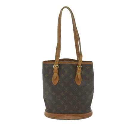 LOUIS VUITTON Monogram Bucket PM Shoulder Bag M42238 LV Auth hk983