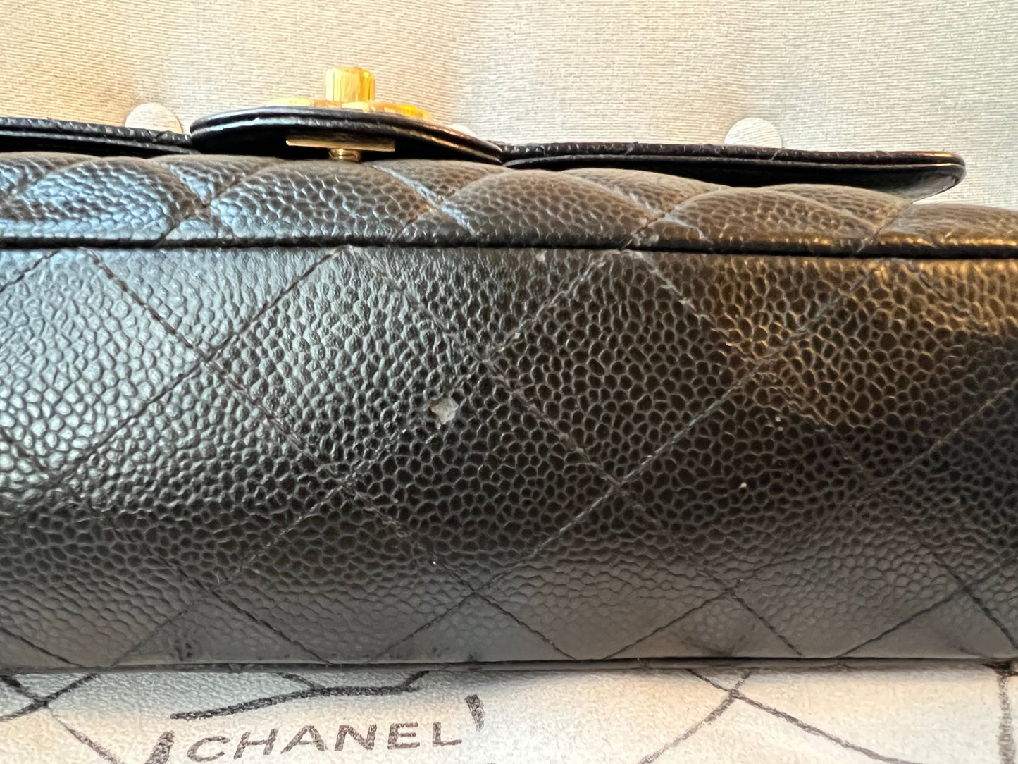 Chanel Medium Classic Flap in Black Caviar (RRP £7,550)