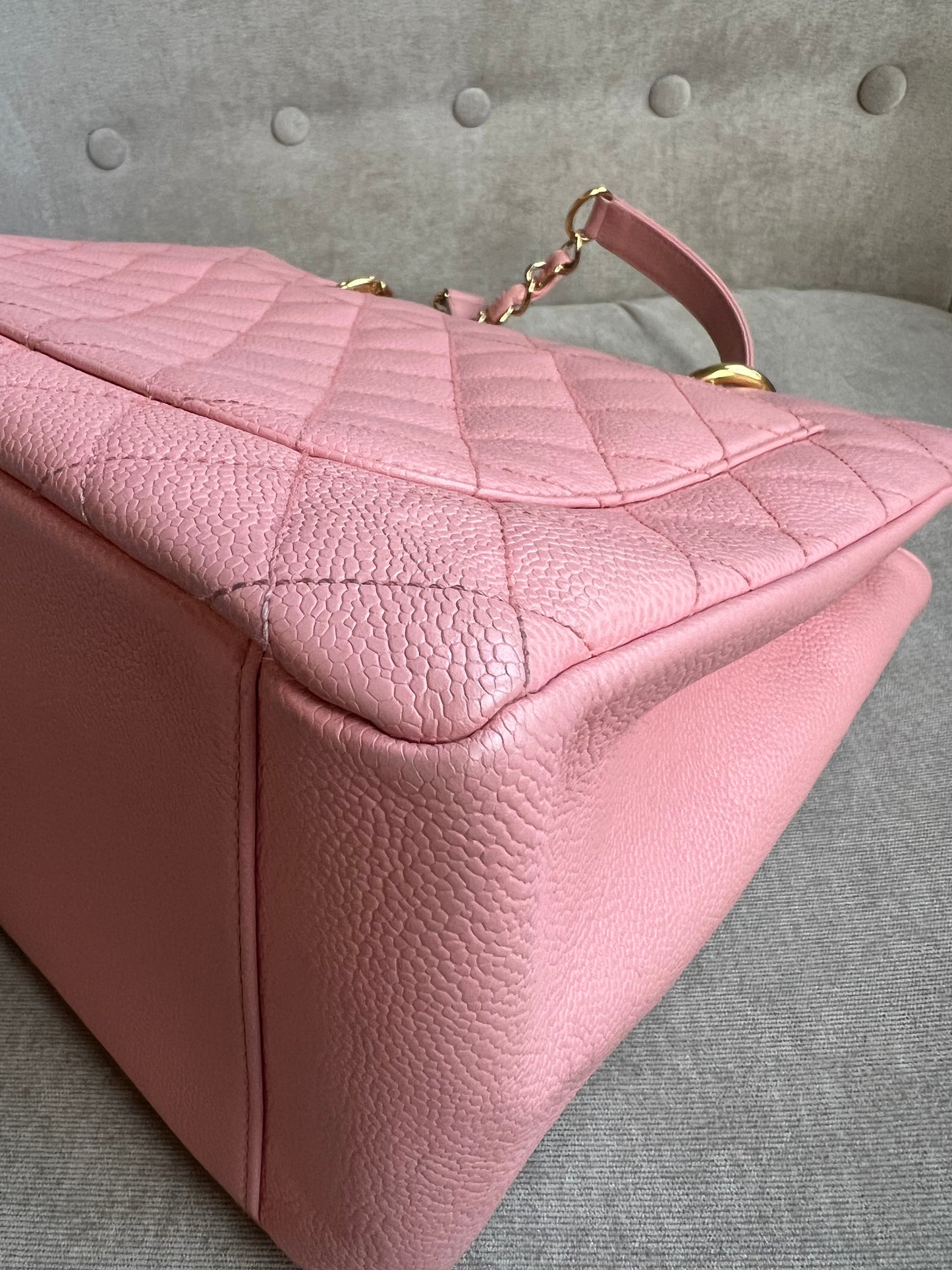 Chanel Pink Caviar Grand Shopper Tote (GST)