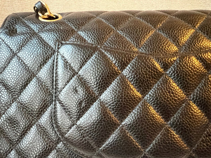 Chanel Medium Classic Flap in Black Caviar (RRP £7,550)