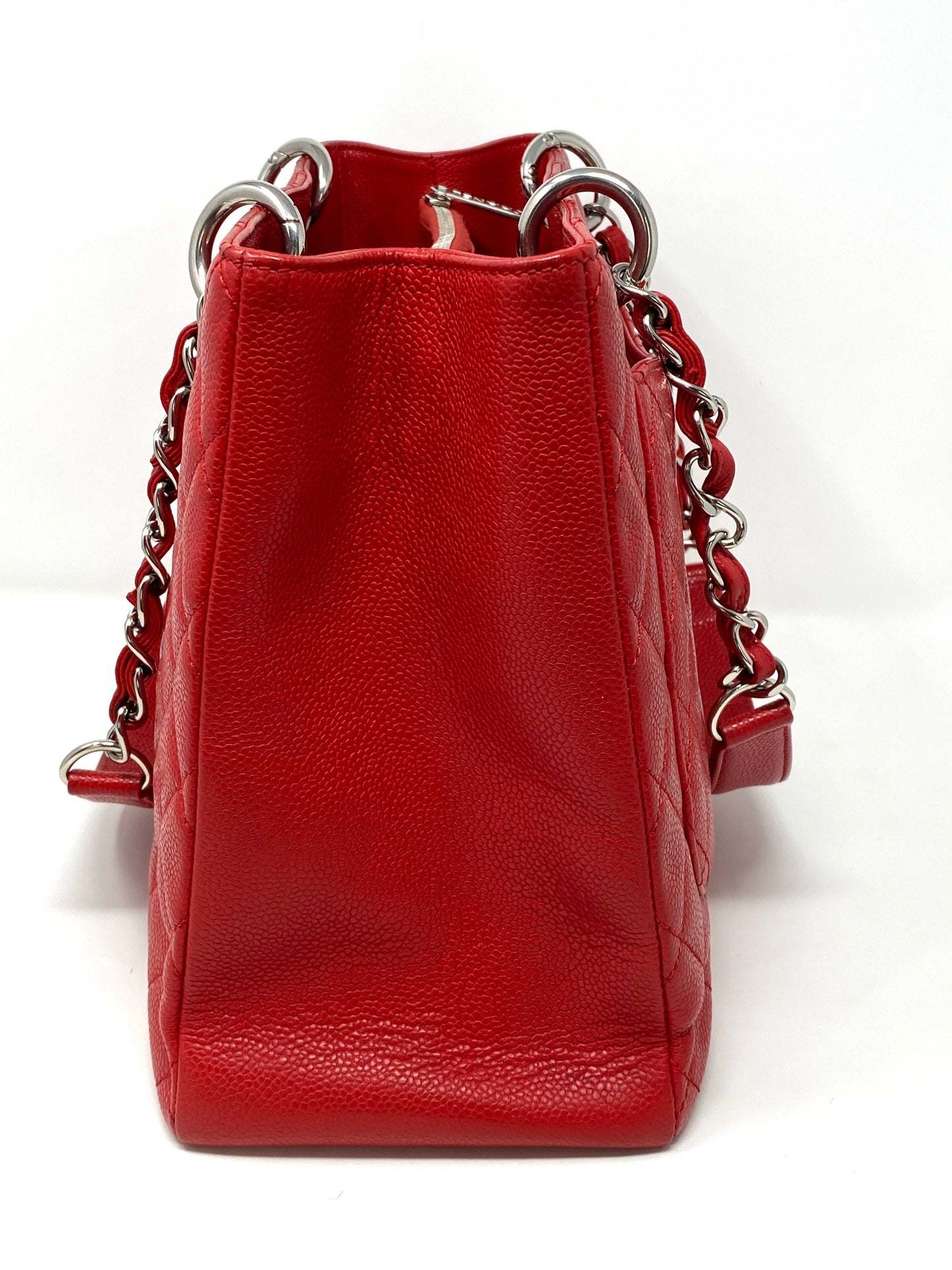 Chanel Grand Shopping Tote GST Red Carmine.