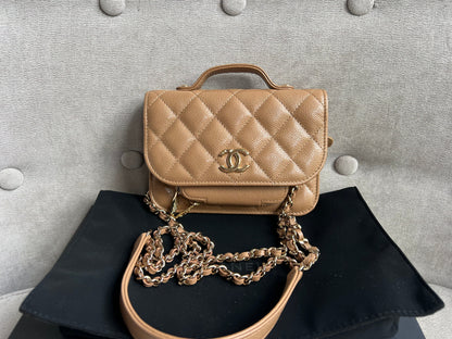 Chanel Beige Micro Business Affinity