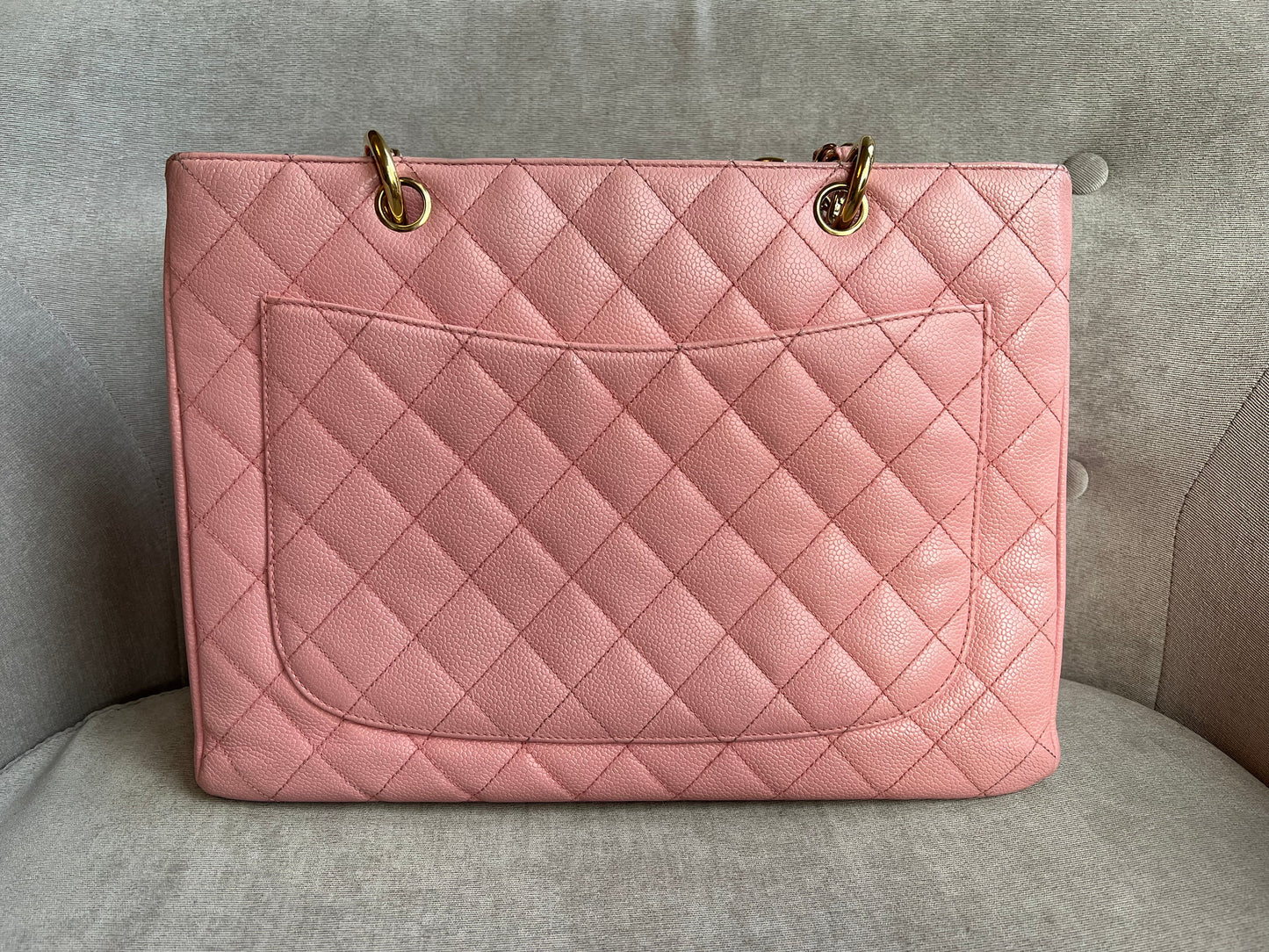 Chanel Pink Caviar Grand Shopper Tote (GST)