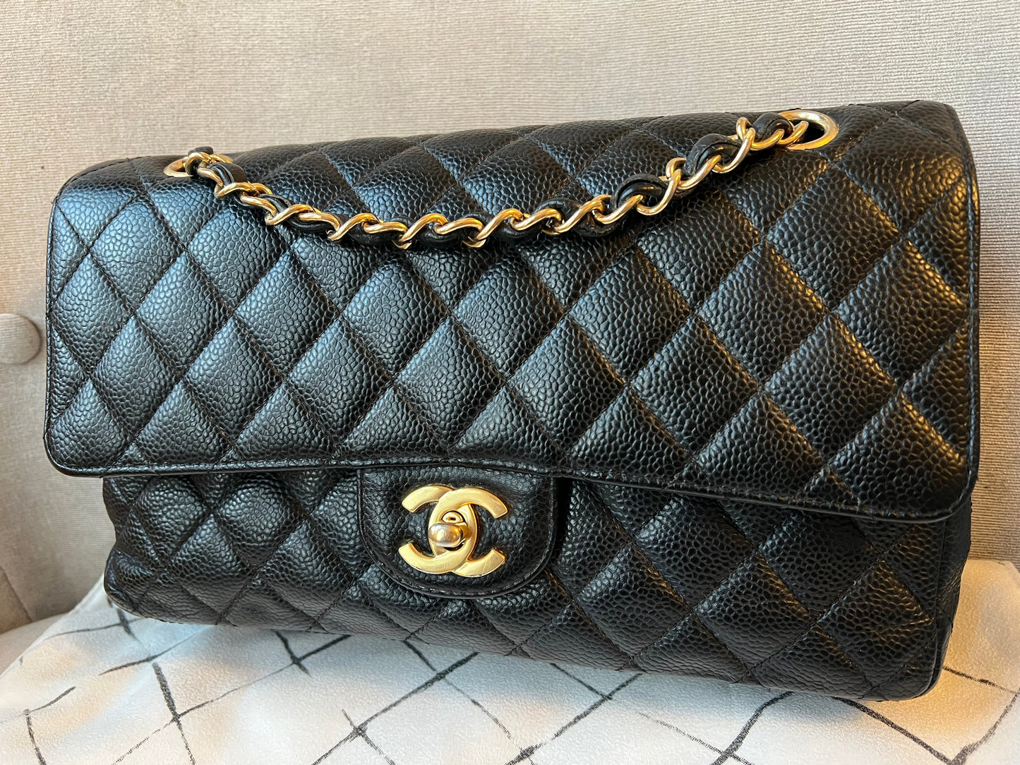 Chanel Medium Classic Flap in Black Caviar (RRP £7,550)