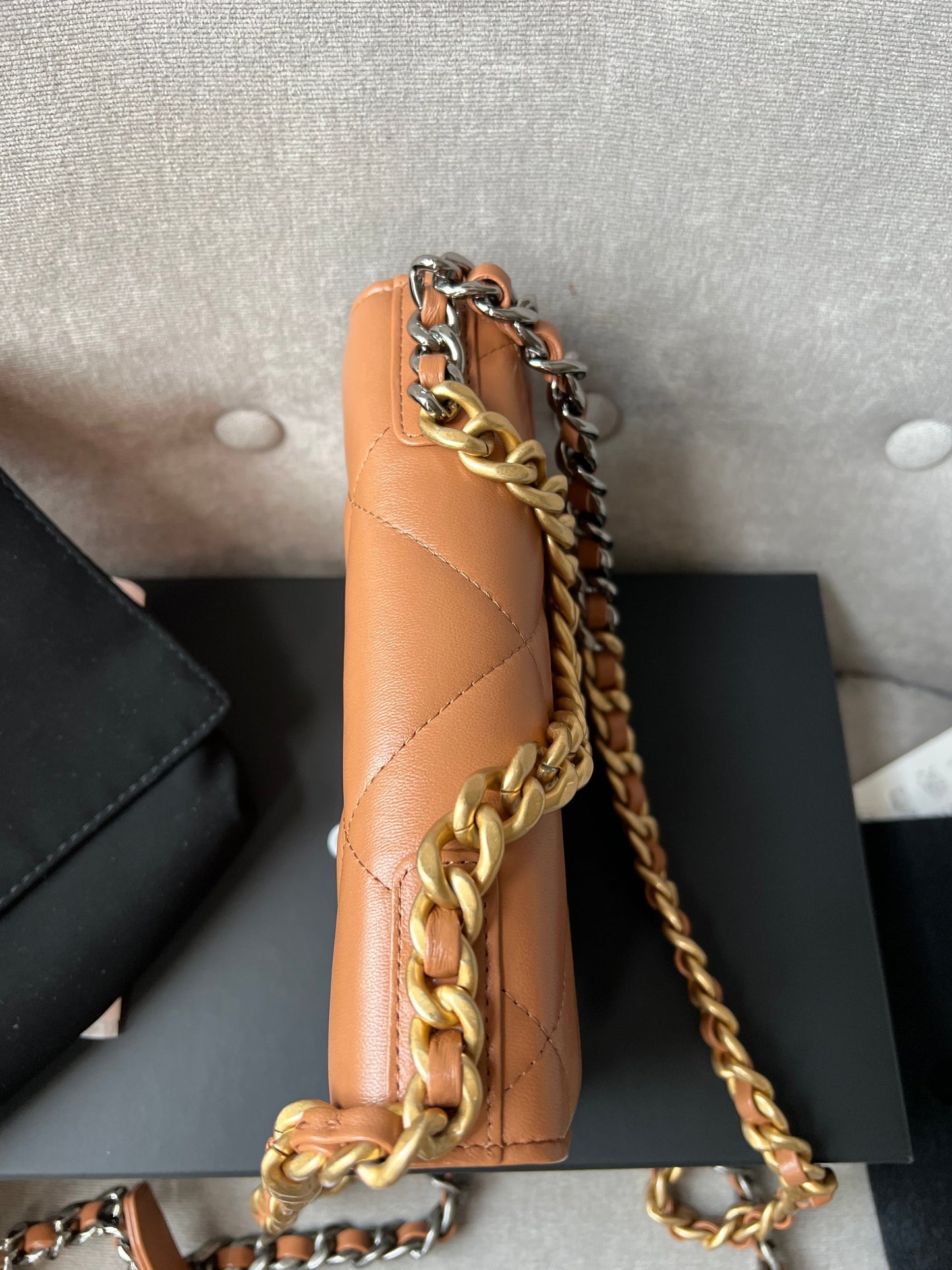 Chanel Caramel 19 Wallet on Chain