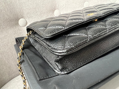 Chanel Black Caviar Wallet on Chain