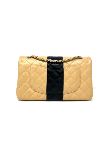 Chanel Classic Flap Beige & Black Medium