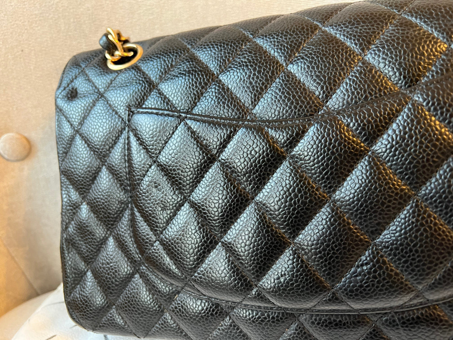 Chanel Medium Classic Flap in Black Caviar (RRP £7,550)