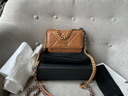 Chanel Caramel 19 Wallet on Chain